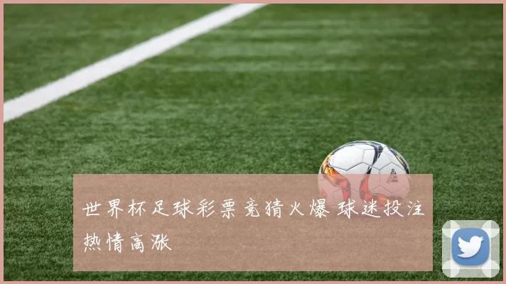 世界杯足球彩票竞猜火爆 球迷投注热情高涨