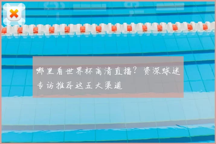 哪里看世界杯高清直播？资深球迷专访推荐这五大渠道