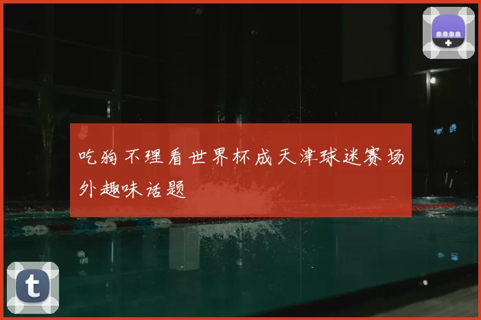 吃狗不理看世界杯成天津球迷赛场外趣味话题