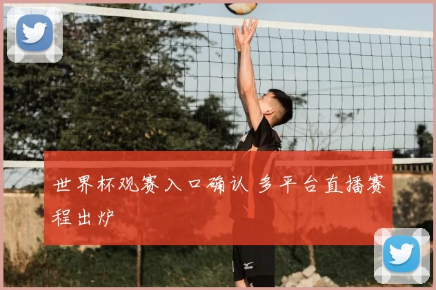 世界杯观赛入口确认 多平台直播赛程出炉